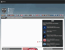 Tablet Screenshot of dynastyhockey.com
